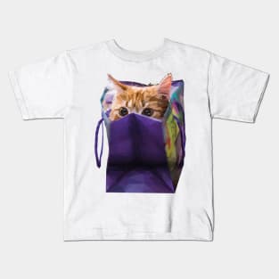 Cat in bag Kids T-Shirt